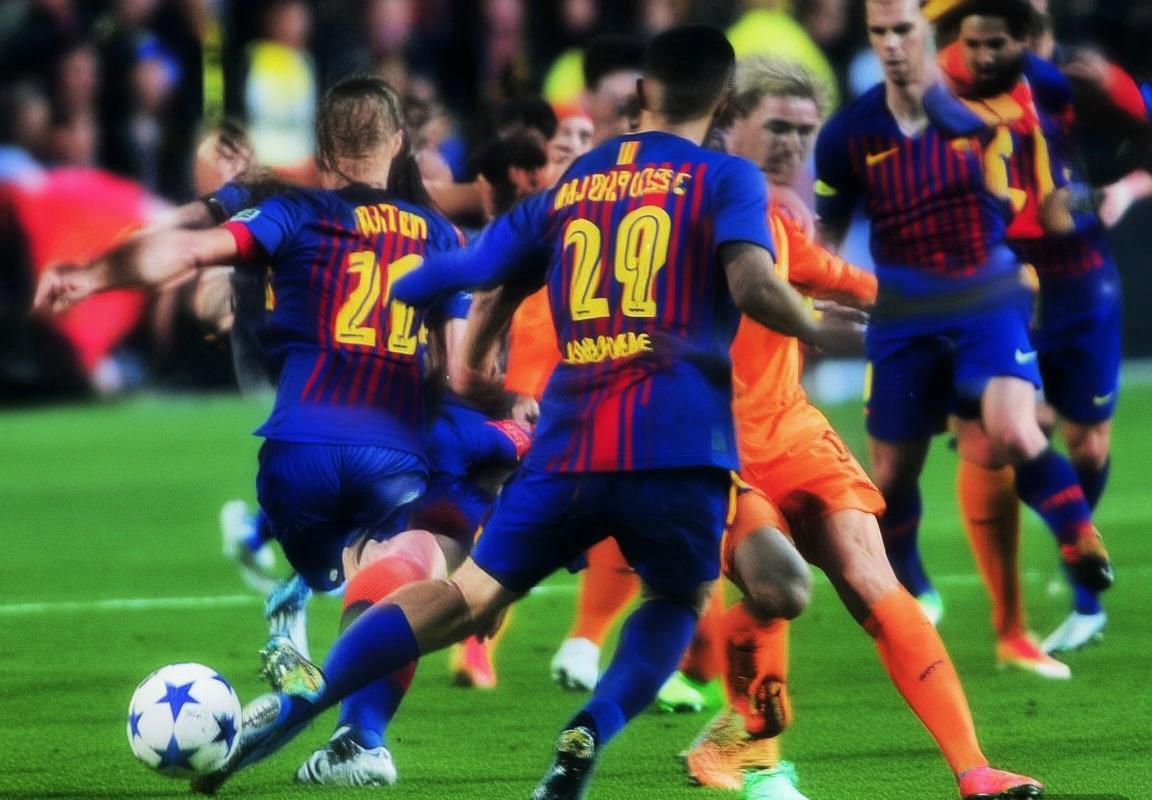 巴萨对决埃因霍温：控球反击激战，精彩瞬间勾勒足球华章